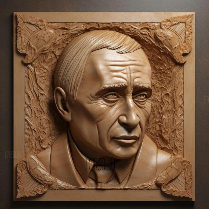 vladimir putin 2 stl model for CNC